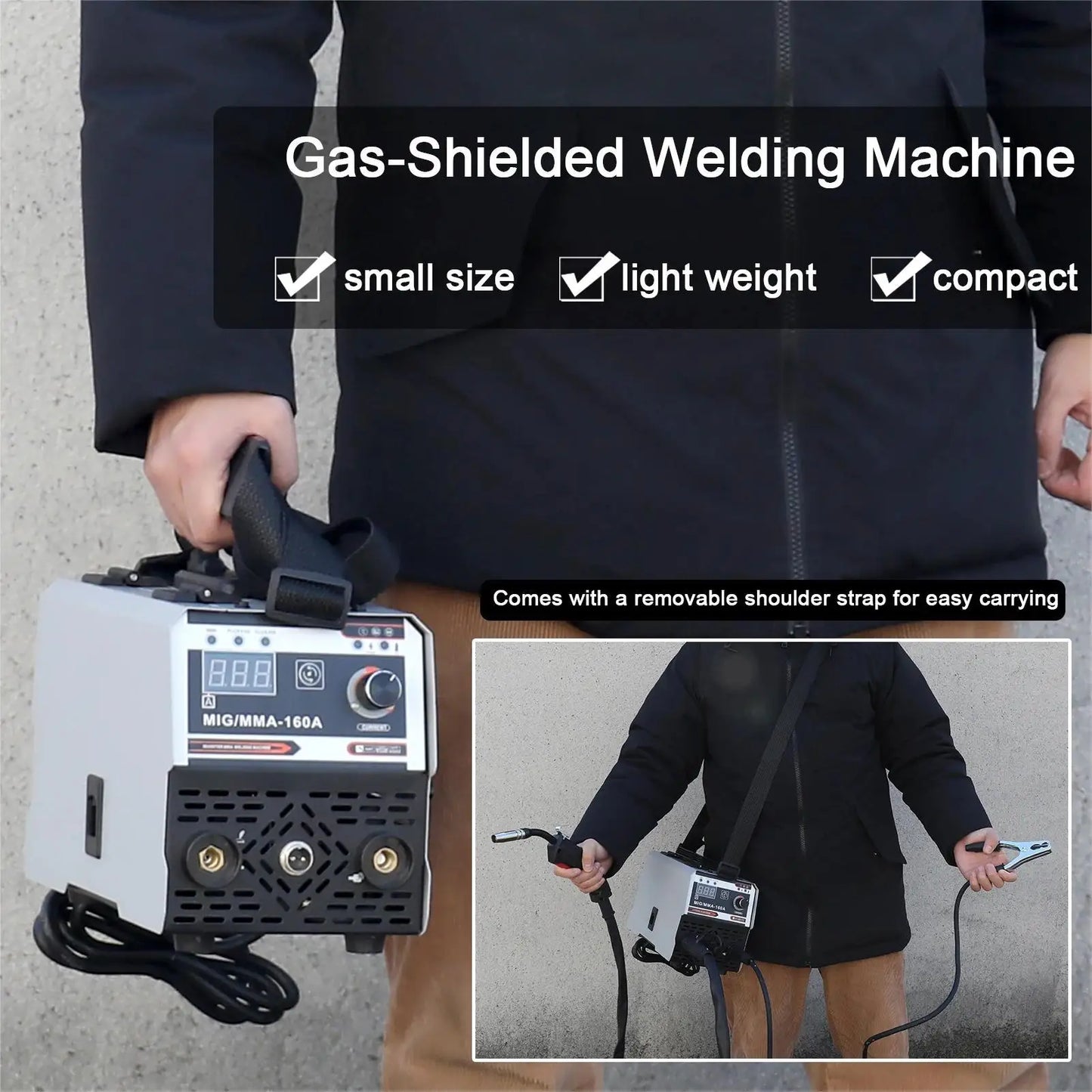 MIG MMA welding machine 2-in-1 220V inverter IGBT automatic wire feeding contact welding gas arc welding machine