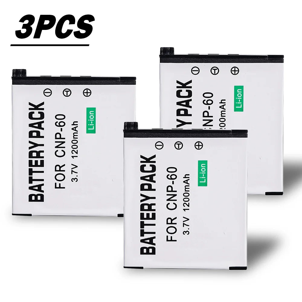 CNP-60 Camera Battery 3.7V 1200mAH CNP 60 CNP60 NP60 Rechargeable Battery for Casio EX-Z80 S10 Z9 FS10 S12 Z20 Z29 Z85 Z80 Z90