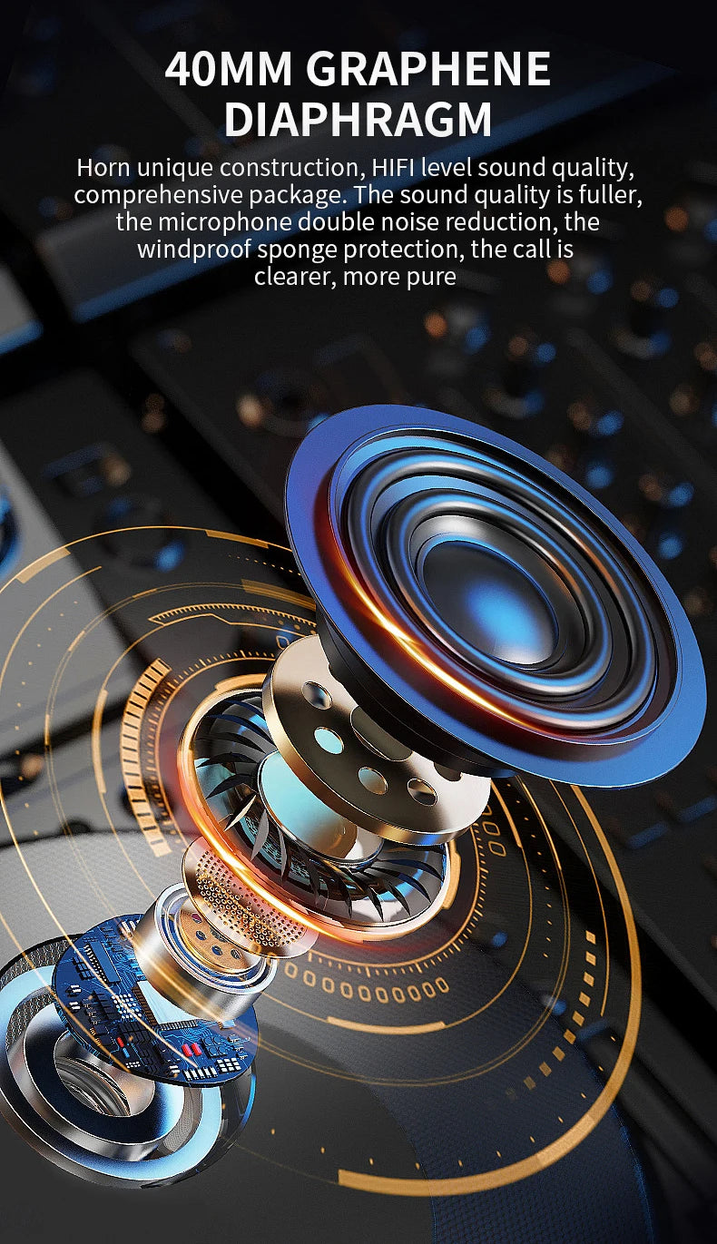 Motorcycle Helmet Headset IPX6 Waterproof Noice Reduction Earphone Super Long Standby Wireless Hands Free Headphone