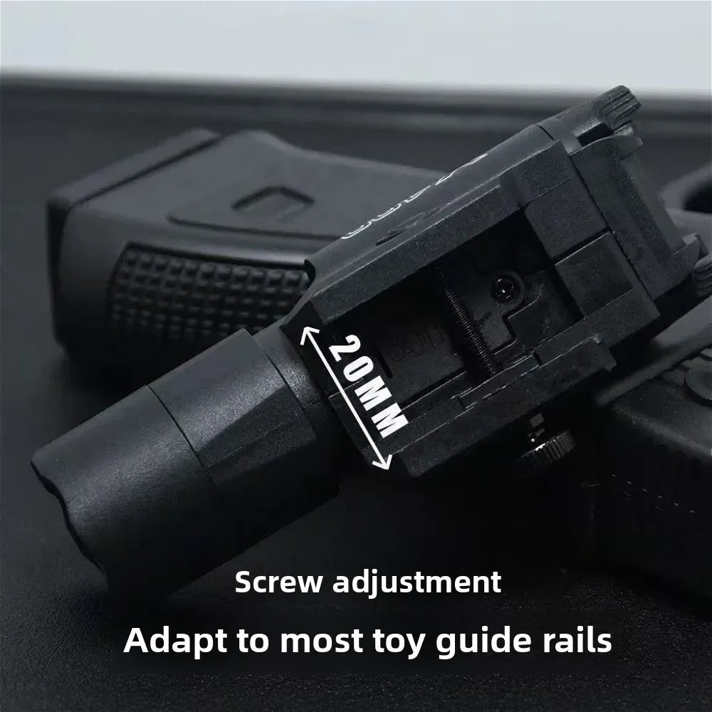 X400U Tactical Flashlight with Laser Sight, Dual-Mode White Light & Red Laser, One-Button Switch, Aircraft Aluminum Alloy, Quick